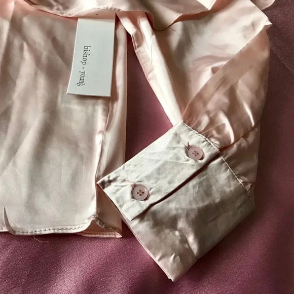 Bishop + Young blush MIA cold shoulder blouse - Picture 6 of 8